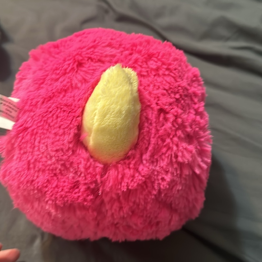 Pink mini squishable plush Snail - Picture 3 of 4